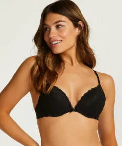 Vorgeformter Bügel-Push-up-BH Maya - Schwarz