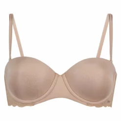 Vorgeformter Bügel-BH Angie, Strapless - Beige -Angebote Bustier Store 131096 5 scaled