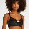 Unwattierter Bügel-BH Adalyn - Schwarz
