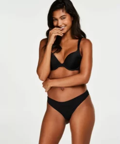 Vorgeformter Bügel-BH, Satin Fleece - Schwarz -Angebote Bustier Store 169212 3 scaled