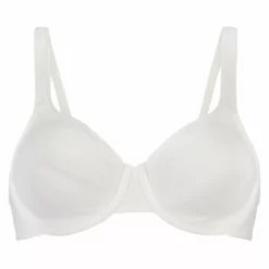 Nicht-vorgeformter Bügel-BH Satin Fleece - Weiß -Angebote Bustier Store 169213 5 scaled