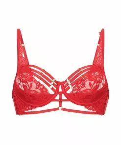 Half Vorgeformter Cup Longline-Bügel-BH Iggy - Rot -Angebote Bustier Store 171428 5 scaled