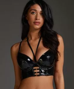 Vorgeformter Longline-Bügel-BH Seductress - Schwarz