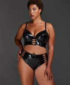 Vorgeformter Longline-Bügel-BH Seductress - Schwarz -Angebote Bustier Store 179731 12 scaled