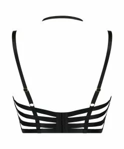 Vorgeformter Longline-Bügel-BH Seductress - Schwarz -Angebote Bustier Store 179731 6 scaled