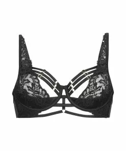 Half Vorgeformter Cup Longline-Bügel-BH Iggy - Schwarz -Angebote Bustier Store 182484 5 scaled