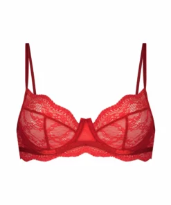 Unwattierter Bügel-BH Isabelle - Rot -Angebote Bustier Store 184807 5 scaled