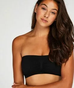 Bandeau-Top, Seamless - Schwarz