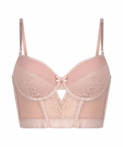 Vorgeformter Longline-Bügel-BH Malika - Rosa -Angebote Bustier Store 195491 5 scaled