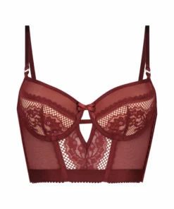 Vorgeformter Longline-Bügel-BH Malika - Rot -Angebote Bustier Store 195494 5 scaled