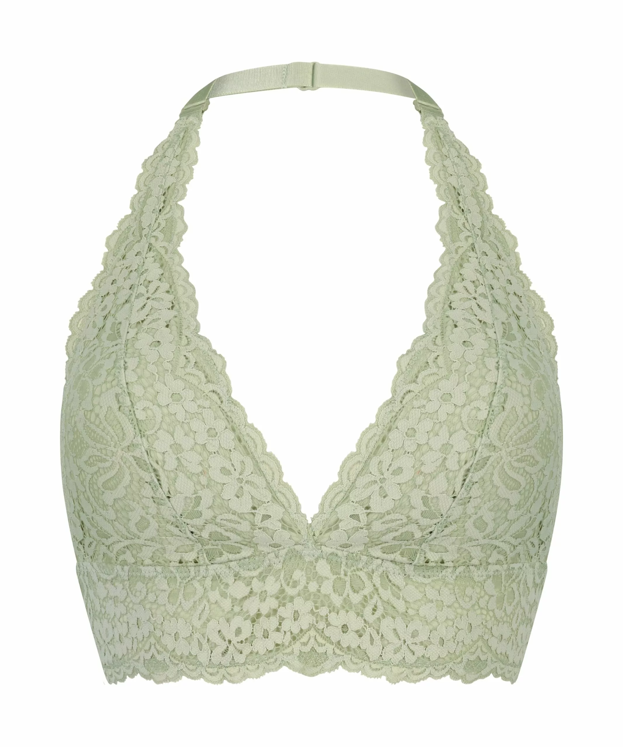 Vorgeformter Neckholder-Bralette Rose - Grün 5 Vorgeformter Neckholder-Bralette Rose - Grün – Bild 5