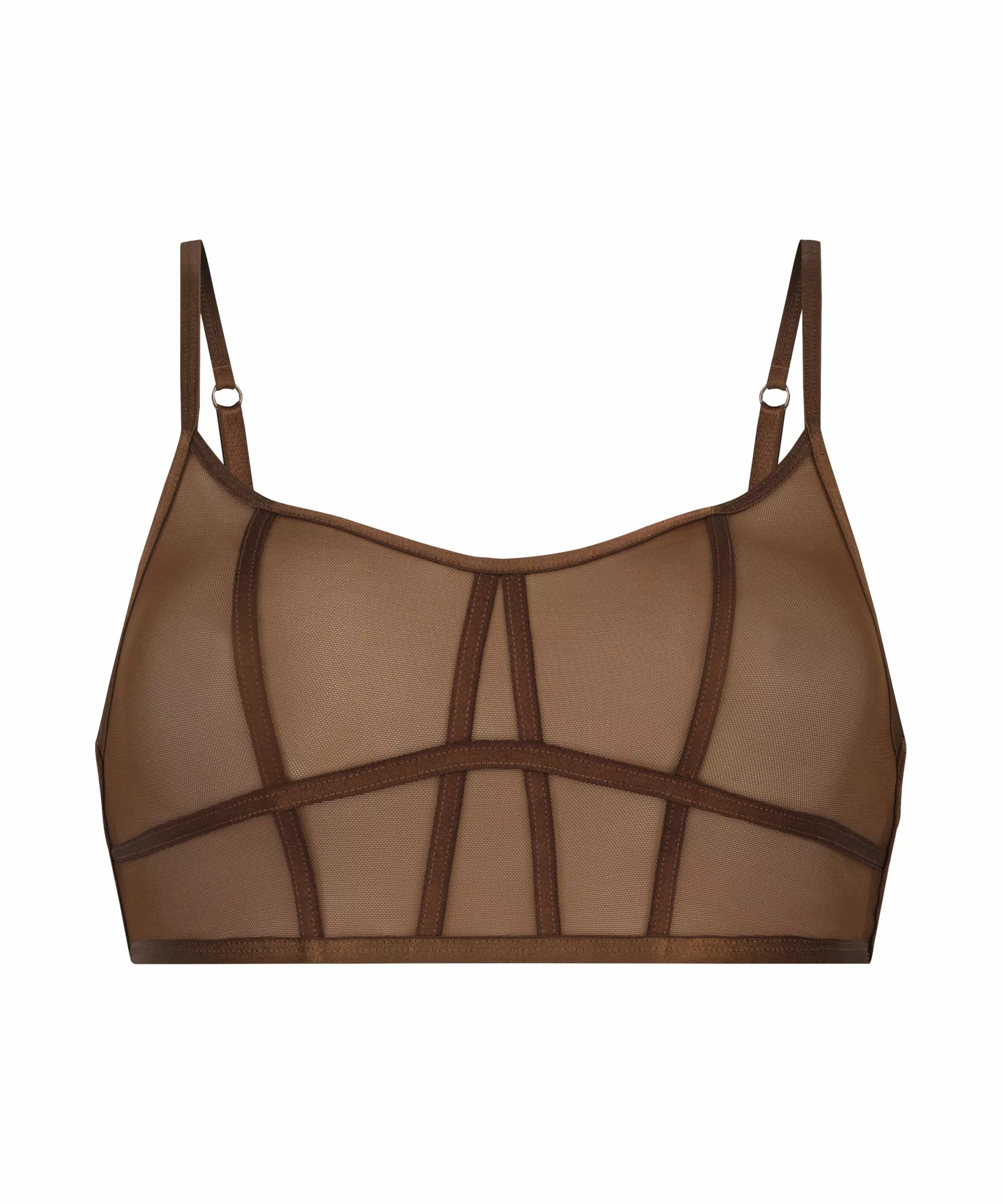 Longline Bralette Sexy Mesh - Braun 6 Longline Bralette Sexy Mesh - Braun – Bild 6