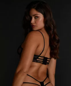 Unwattierter Longline Bügel-BH Roxanne - Schwarz -Angebote Bustier Store 199837 2 scaled