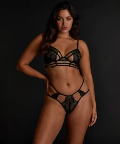 Unwattierter Longline Bügel-BH Roxanne - Schwarz -Angebote Bustier Store 199837 3 scaled