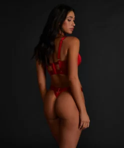 Vorgeformter Push-up Longline-Bügel-BH Occult - Rot -Angebote Bustier Store 199856 4 1 scaled