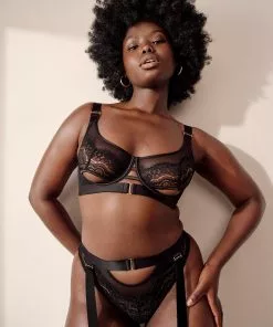 Unwattierter Bügel-BH Aurelia - Schwarz