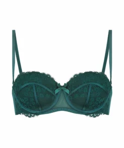 Vorgeformter Strapless Bügel-BH Emily - Grün -Angebote Bustier Store 199912 5 scaled