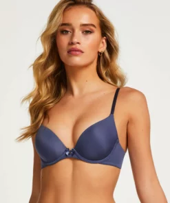 Vorgeformter Bügel-BH Plunge - Blau