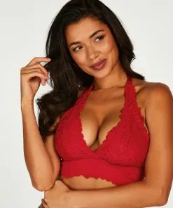 Neckholder-Bralette Shiloh - Rot