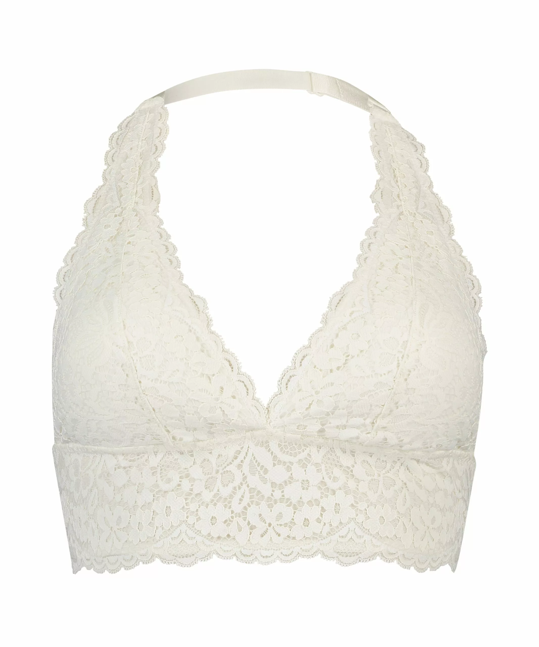 Vorgeformter Neckholder-Bralette Rose - Weiß 1 Vorgeformter Neckholder-Bralette Rose - Weiß