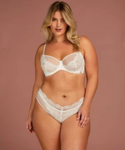 Unwattierter Bügel-BH Akelei - Weiß