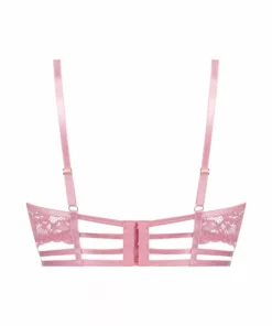 Unwattierter Longline Bügel-BH Roxanne - Rosa -Angebote Bustier Store 201010 6 scaled