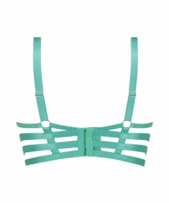 Unwattierter Longline-Bügel-BH Tara - Grün -Angebote Bustier Store 201053 6 scaled