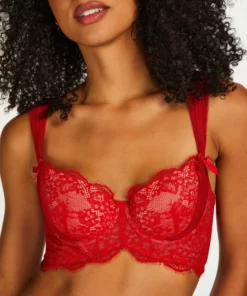 Vorgeformter Longline-Bügel-BH Elissa - Rot -Angebote Bustier Store 201059 2 scaled