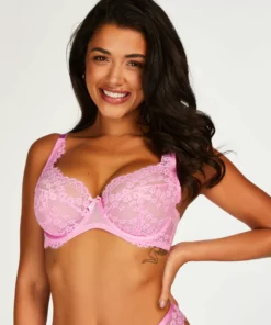 Unwattierter Bügel-BH Daisy - Rosa