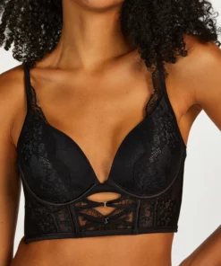 Vorgeformter Longline-Pushup-BH Mit Bügel Elissa - Schwarz -Angebote Bustier Store 201081 2 1 scaled