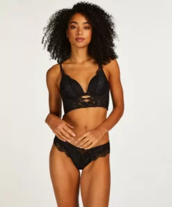 Vorgeformter Longline-Pushup-BH Mit Bügel Elissa - Schwarz -Angebote Bustier Store 201081 3 scaled