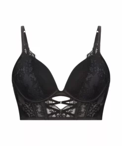 Vorgeformter Longline-Pushup-BH Mit Bügel Elissa - Schwarz -Angebote Bustier Store 201081 5 scaled