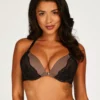 Gepolsterter Push-up-Bügel-BH Kimberley - Schwarz