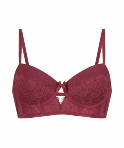 Vorgeformter Longline-Bügel-BH LouLou - Rot -Angebote Bustier Store 201173 5 scaled