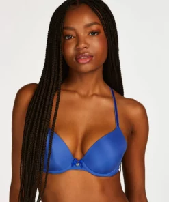 Vorgeformter Bügel-BH Plunge - Blau