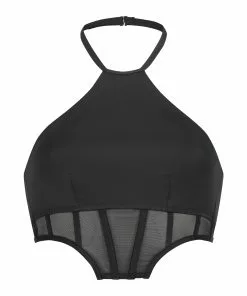 Halter-Bralette Flawless - Schwarz -Angebote Bustier Store 201306 5 scaled