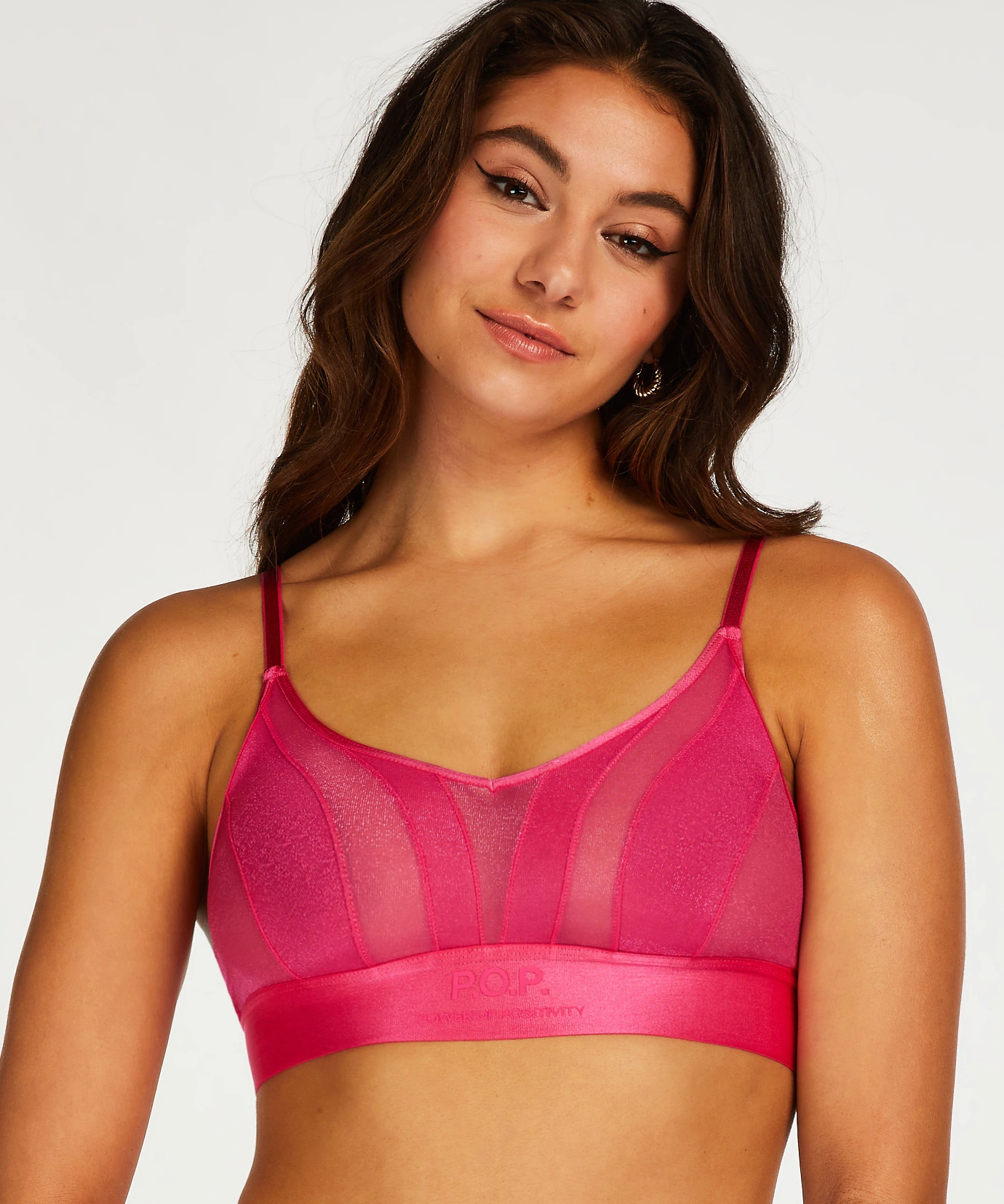 Mesh-Bralette Glossy - Rosa 2 Mesh-Bralette Glossy - Rosa – Bild 2